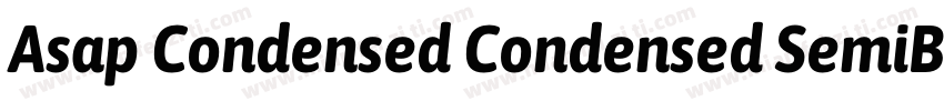 Asap Condensed Condensed SemiBold字体转换